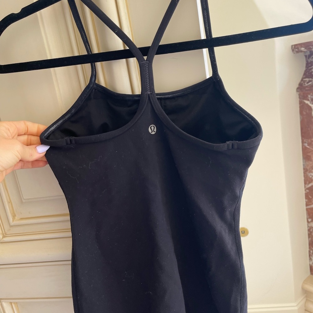 Lululemon size 2 black racerback top